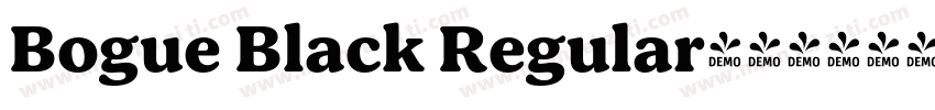 Bogue Black Regular字体转换